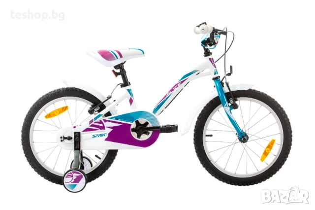 Детски велосипед HARDTAIL с помощни колела ALICE 18 1 SP в 6 цвята, снимка 2 - Детски велосипеди, триколки и коли - 50470639
