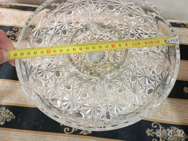 Винтидж купа за ядки,плато, снимка 3 - Антикварни и старинни предмети - 53633836