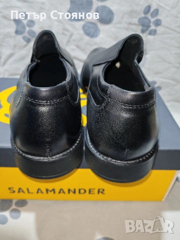Стилни мъжки обувки от естествена кожа Salamander №45, снимка 6 - Официални обувки - 53793546