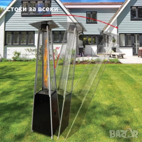 Газов отоплител-чадър 13 kW, 227 см – външен газов отоплител с калъф и защита + маймунка!, снимка 4 - Друго търговско оборудване - 53258159