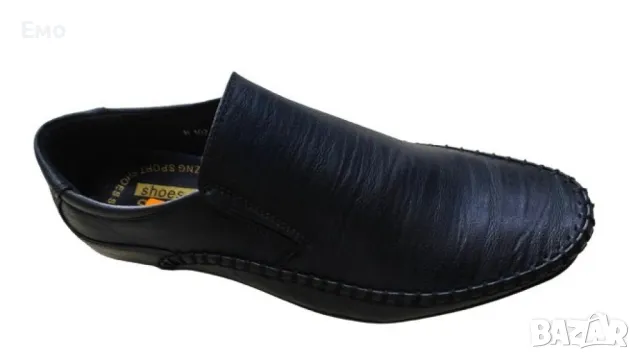 Официални мъжки кожени шити обувки, снимка 5 - Официални обувки - 47795347