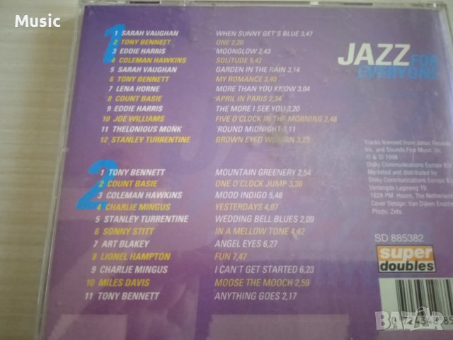 Jazz For Everyone - оригинален двоен диск 2CD, снимка 2 - CD дискове - 38668799
