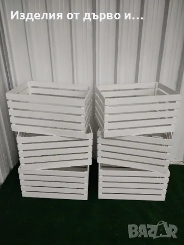 дървени щайги декоративни касетки , снимка 8 - Декорация за дома - 49213307