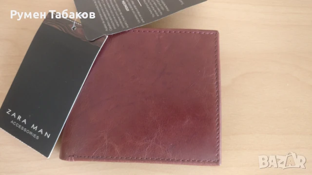 Кожен портфейл ZARA, снимка 2 - Портфейли, портмонета - 51392801