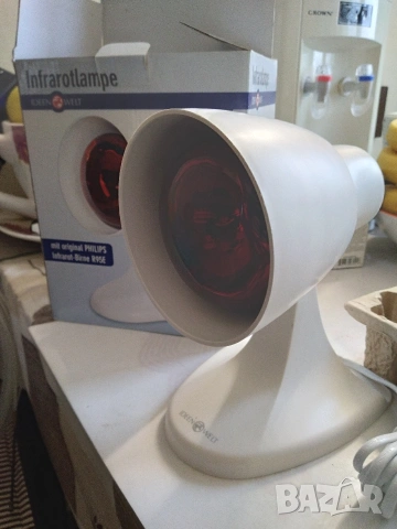 Инфрачервена лампа за нагревки с крушка Philips 100 W, снимка 7 - Настолни лампи - 53221341
