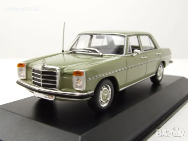 Mercedes-Benz 200 /8 Strichacht 1968 - мащаб 1:43 на Maxichamps моделът е нов в PVC дисплей-кейс, снимка 10 - Колекции - 50010947