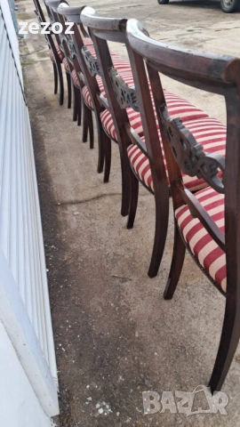Комплект столове ретро 6+1, снимка 11 - Столове - 51986823