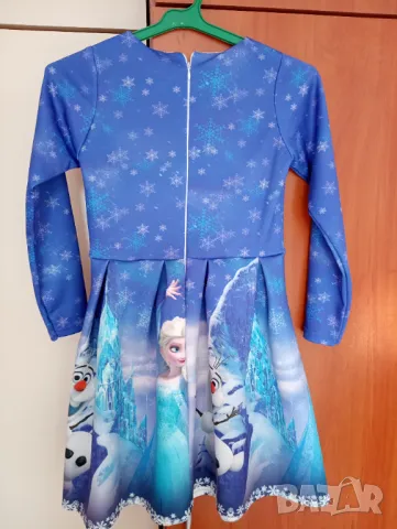 Рокля с дълъг ръкав р-р 134 Нова, снимка 3 - Детски рокли и поли - 47684887