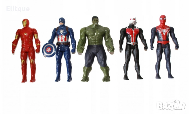 Комплект от пет супер героя от спасителния отряд на Отмъстителите, снимка 2 - Фигурки - 52820252