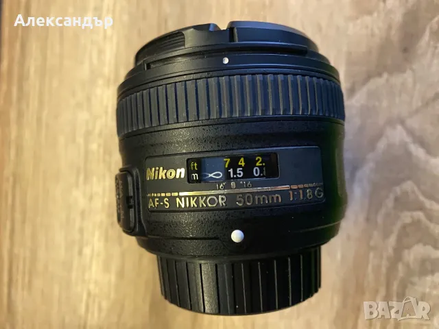 Обектив AF-S Nikkor 50mm 1:1,8G, снимка 2 - Обективи и филтри - 49322852