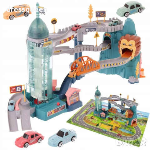 4798 Интерактивен паркинг с електрически асансьор и скрита пещера, снимка 2 - Коли, камиони, мотори, писти - 53713008