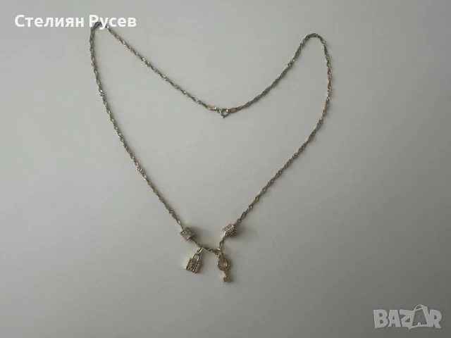  6.58 гр дамско златно колие / синджир / ланец / злато / златен / GOLD 585 / 14 карата с ключ , снимка 2 - Колиета, медальони, синджири - 50861261