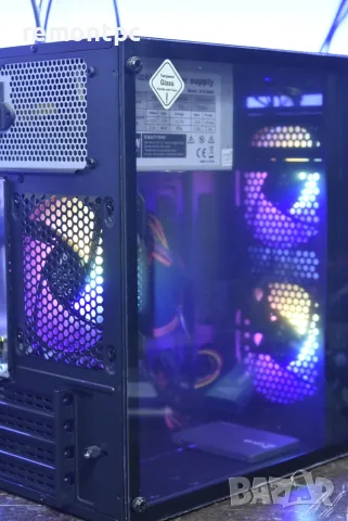 Компютър с I5 7400 8 GB DDR4 SSD - светеща кутия с 3 вентилатора , снимка 5 - За дома - 56257419