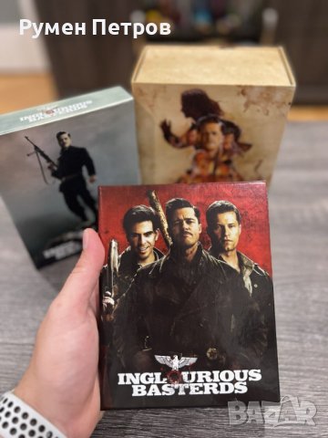 2 Steelbooks ГАДНИ КОПИЛЕТА - INGLORIOUS BASTERDS Ultra Limited DELUXE One Click Steelbooks Edition, снимка 12 - Blu-Ray филми - 44286524