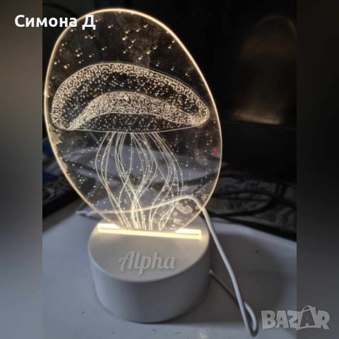 Нощна лампа, детски планетариум и Холограмна 3D LED нощна лампа., снимка 6 - Настолни лампи - 42685225