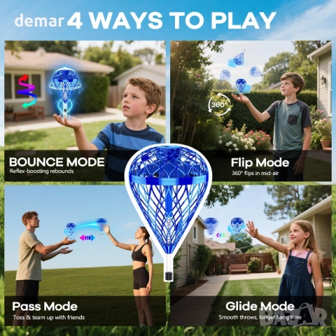 Летяща играчка Orb Ball Lite с AI управление на движението и 360° завъртане, 6+ години, снимка 7 - Електрически играчки - 52521545