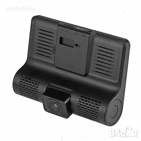 Видеорегистратор с три камери Full HD 1080P дисплей 4" и нощен HDR запис, снимка 3 - Аксесоари и консумативи - 42164381