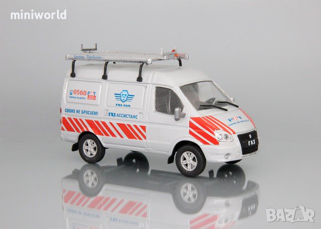 ГАЗ 27527 Техпомощ 1998 - мащаб 1:43 на DeAgostini моделът е нов в блистер, снимка 4 - Колекции - 42624340