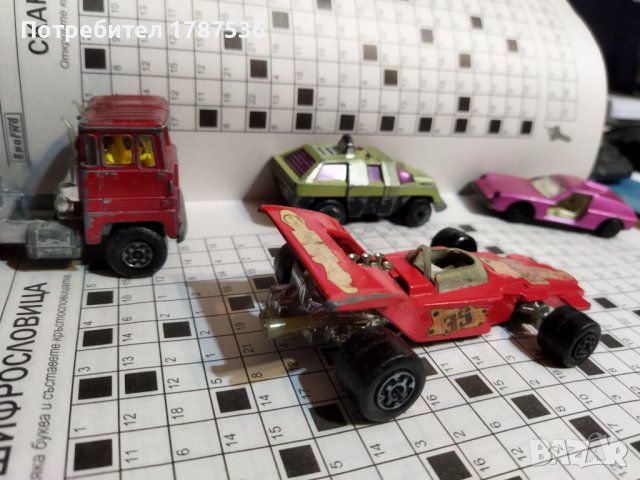 1971 Matchbox Speed Kings Car, Matchbox Race Car, Lesney Products, Made In England, Vintage Toy Car, снимка 5 - Колекции - 38881405