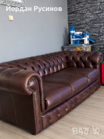 КАТО НОВ! Диван честърфийлд chesterfield оригинален 