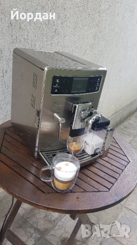 Кафемашина робот Saeco Xelsis Inox БГ меню, тъч скрийн, изцяло обслужена!, снимка 8 - Кафемашини - 42093560