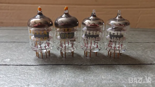Нови радиолампи TESLA gold pin E180F.  