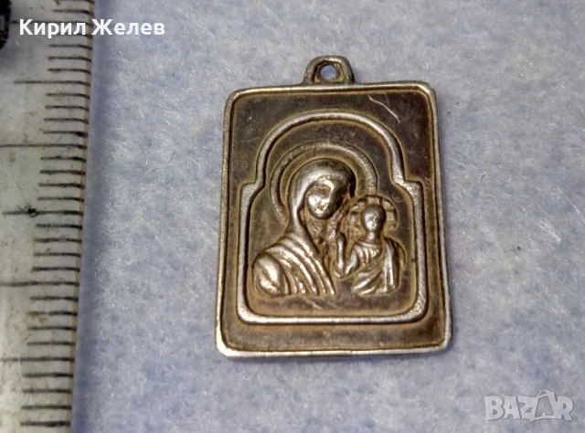 СТАРА ПРАВОСЛАВНА СРЕБЪРНА ИКОНКА Прсв. БОГОРОДИЦА с МЛАДЕНЕЦА ИИСУС ИКОНА СРЕБРО ВИСОКА ПРОБА 50196