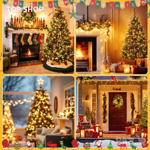 Quntis 25M 1000 LED коледни светлини, водоустойчиви, топло бяло, таймер, 8 режима, снимка 9 - Лампи за стена - 49866169