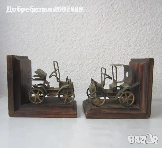 Голям стар дървен ограничител за книги, фигура, дърворезба Bookend, снимка 11 - Статуетки - 36611632