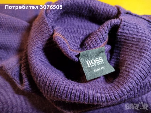 Boss Turtleneck Sweater Purple, снимка 1 - Пуловери - 38867435