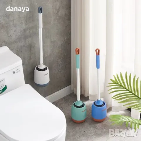 5515 WC силиконова четка за тоалетна чиния за стена, снимка 4 - Мопове, кофи, четки и метли - 48195767