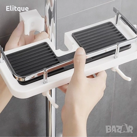 Многофункционален регулируем рафт за поставяне към душ батерия в баня. ПРОМОЦИЯ, снимка 7 - Други стоки за дома - 52888525