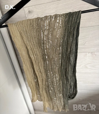 Дамска блуза+шал. Гръдна обиколка-110см,разтяга се над 150см., снимка 2 - Блузи с дълъг ръкав и пуловери - 53730345