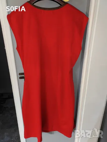 Ralph Lauren L червена зимна рокля, снимка 2 - Рокли - 49238048