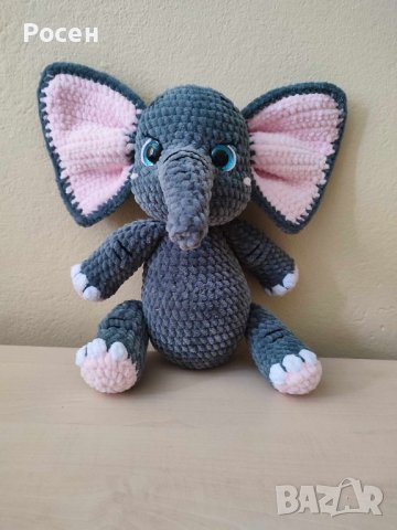 Плетено слонче , снимка 2 - Плюшени играчки - 41490313