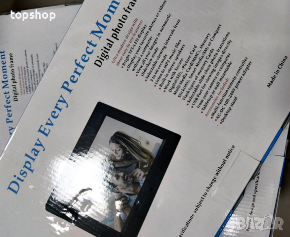 Чисто Нова Мултимедийна Фоторамка ”Every Perfect Moment” (HD Digital Photo Frame) 10 инча, USB, SD.., снимка 3 - Плейъри, домашно кино, прожектори - 51897586