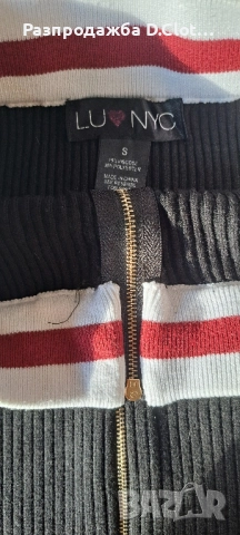 пола висока талия до коляното с цип отпред , снимка 5 - Поли - 51432762