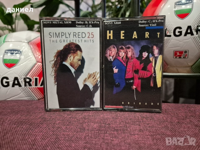 Аудио касети SONY METAL XR 60/90 - TYPE IV - метална лента с хубави записи на Simply Red и HEART 