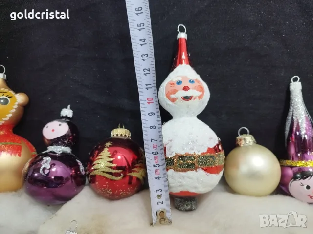 Стъклени играчки за елха , снимка 6 - Антикварни и старинни предмети - 38818937