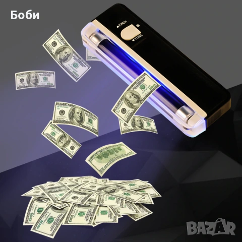 Детектор - тестер за проверка на пари -  на батерии, снимка 2 - Друга електроника - 53636405