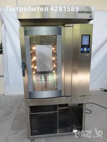 Немски конвектомат-фурна Wiesheu с пароуловител и програматор на български език, снимка 2 - Други машини и части - 53655976