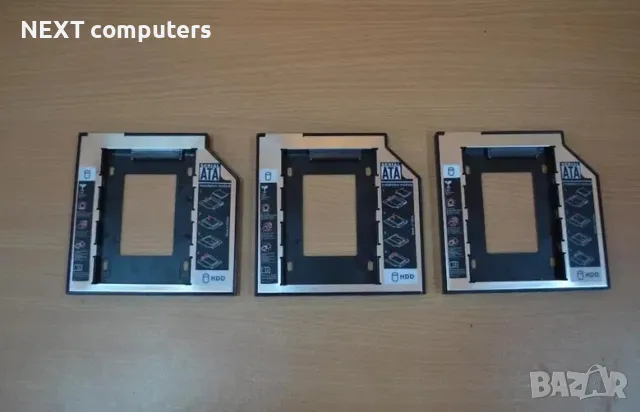 DVD адаптер за 2-ри HDD/SSD за лаптоп 9.5 / 12.7мм SATA 3 + Гаранция, снимка 2 - Кабели и адаптери - 47902799