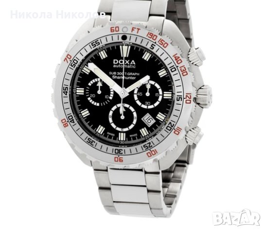 DOXA WATCH SUB 300T T-GRAPH SHARKHUNTER, снимка 14 - Мъжки - 39710830