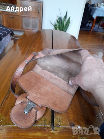 Стара дамска кожена чанта #16, снимка 6 - Антикварни и старинни предмети - 40185444