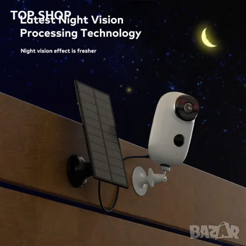 Автономна камера със соларен панел IHOUONE модел А3, снимка 9 - Комплекти за видеонаблюдение - 48501187