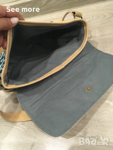 PEPERTREE чанта от естествена кожа и плат, снимка 7 - Чанти - 52071864