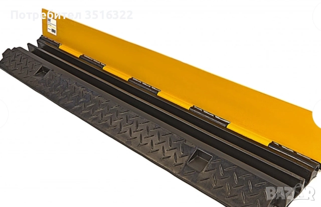 Рампа ограничителен праг на скорост с канал за кабели, 100 см , снимка 2 - Друго търговско оборудване - 52856454