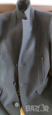 ПРОМОЦИЯ Мъжко черно палто Paruchev, снимка 9 - Палта - 34850208