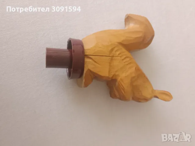 дървена тапа за бутилка  катерица 🐿️, снимка 3 - Антикварни и старинни предмети - 49672622