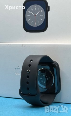 ГАРАНЦИОНЕН!!! Смарт часовник Apple Watch 8, 45 мм, Cell, Midnight, снимка 6 - Смарт часовници - 44348638